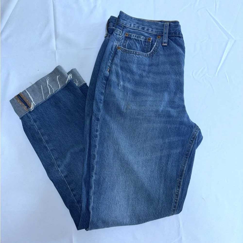 J. Crew Women's Straight-Leg Jeans in Medium Blue